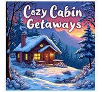 Cozy Cabin Getaways Coloring Book - 65 Pages to Color: Relaxing Cabin Scenes, Winter Cabins, Mountain Getaway Art, Rustic Cabin Dreams to Color