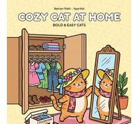 Cozy Cat At Home: Bold and Easy Coloring Book for Adults and Kids Featuring Cute Cats, Simple Designs, and Thick Lines for Stress Relief and Relaxation