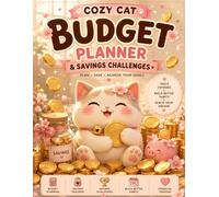 Cozy Cat Budget Planner: Undated Weekly and Monthly Pages with Habit Tracker, Mood Tracker, and Notes