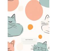 Cozy Cat Comfort Notebook: This notebook is designed to evoke feelings of calm and warmth, featuring adorable sleeping cats in soft pastel hues.
