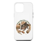 Cozy Cat Couture Quilting Craft Lover Vintage Purrs Design Coque pour iPhone 12 Pro Max