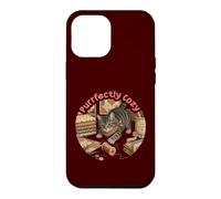 Cozy Cat Couture Quilting Craft Lover Vintage Purrs Design Coque pour iPhone 12 Pro Max