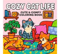 Cozy Cat Life: A Cute and Relaxing Coloring Book of Feline Fun and Cozy Moments