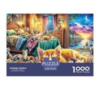 Cozy chatRoom Jigsaw 1000 Puzzles Adults Puzzle Family Games Unique Gifts Decompression 70x50cm/1000pcs
