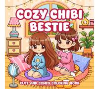 Cozy Chibi Bestie Cute And Comfy Coloring Book: Kawaii Manga Characters And Anime Art Simple Coloring Page For Kids And Adults