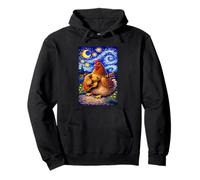 Cozy Chicken Playing Guitar Whimsical Art Music Farmer Hen Sweat à Capuche