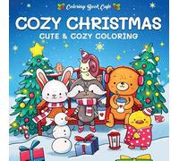 Cozy Christmas-Cute & cozy coloring: Coloring Boek Cafe