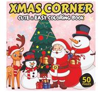Cozy Christmas: Kid's Coloring Book | 50 Unique Hand- drawn Coloring Pages | Perfect Size (8.5 x 8.5 in) | Single-Sided Printing | Perfect for ... Gift and keeping your Kid's away from Screen