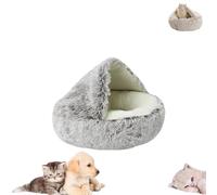 Cozy Cocoon Pet Bed,Cozy Nook Pet Bed for Dogs,Winter Pet Plush Bed, Cozy Cocoon Pet Bed for Dogs,Cozy Nook Dog Bed,Olvys Dog Bed (Brown-Short Velvet,65 * 65 CM)