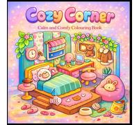 Cozy corner: calm and comfy colouring book: Cute & Relaxing Designs for Stress Relief and Creativity For teens and adults