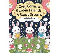 Cozy Corners Garden Friends & Sweet Dreams - Coloring Book: 40 Whimsical and Cute Coloring Pages with Cozy Corners, Magical Gardens, and Dreamy Night Scenes - Inspired by Bobbie Goods Style