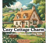 Cozy Cottage Charm: Countryside Scenes Coloring Book: Relaxing Country Living & Peaceful Village Scenes for Stress Relief and Creativity