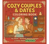 Cozy Couples & Dates Coloring Book for Adults - Romantic Relaxing Designs for Stress Relief: Unique mindful illustrations celebrating love, dating, humor, and creativity for fun and calm moments