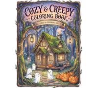 COZY & CREEPY COLORING BOOK: INCLUDES 50 COLORING SHEETS
