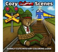 Cozy Crime Scenes Darkly Cute Mystery Coloring Book: From Farms to Airports - A Funny Animal Coloring Book for Adults Who Love Cozy Mysteries