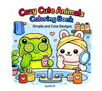 Cozy Cute Animals: This coloring book features cute animal characters and easy thick-line designs for fun and simplicity