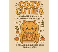 Cozy Cuties: Adorable Animals in Comfortable Spaces: A Relaxing Coloring Book for All Ages