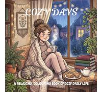 Cozy Days: A relaxing colouring books of cozy daily life