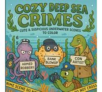 Cozy Deep Sea Crimes Cute & Suspicious Underwater Scenes to Color: Funny Ocean Crime Coloring Book for Adults | Cozy Underwater Mysteries Featuring Cute Criminal Sea Creatures