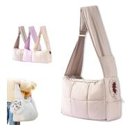 Cozy Dog Carrier Bag, Pet Shoulder Bag, Lightweight Puppies Cat Bags Pets Kennel, Mini Dog Purse Carrier, for Outings (Gray)