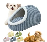 Cozy Dog Nest for Small Dogs Cats, Cozy Hideaway Pet Bed, Cozy Cave Dog Bed, Dog Bed with Cover Cave, Indoor Dog Burrow Bed, Soft Pet Slipper Cave Bed Sleeping Bag (Blue, Within 10kg)