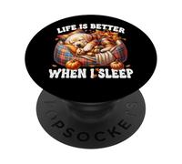 Cozy Fall Labrador Graphic for Women Men Kids Autumn Sleep PopSockets PopGrip Adhésif
