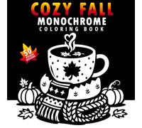 Cozy Fall Monochrome Coloring Book: No more overthinking - relax fast with cozy fall monochrome designs for teens & adults. All you need is one color.