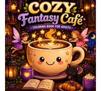 Cozy Fantasy Café: A Cozy Fantasy Coloring Book for Adults with Magical Coffee Shops, Enchanted Drinks, Cute Fairies, and Whimsical Café Scenes