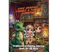 Cozy Fantasy Coloring Book: Dragons, Fairies & Forest Guardians: Cute & Relaxing Coloring Book for Adults and Teens - Stress Relief, Cozy Scenes, Magical Creatures