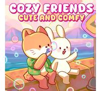 Cozy Friends Coloring Book: Cute, Comfy, and Bold Designs with Sweet Animals in Cozy Hygge Moments | Relaxing Activity for Teens and Adults