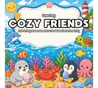 Cozy Friends Coloring Book: Cute Ocean Animal Adventures with Kawaii Sea Creatures for Relaxing Coloring Fun