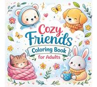 Cozy Friends Coloring Book for Adults: Cute, Adorable & Cozy Hygge Animal Scenes for Relaxation, Stress Relief, and Snuggly Coloring Moments: Fuzzy & ... Hygge Vibes for Adults, Teens & Seniors