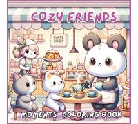 Cozy Friends: Moments Coloring Book with Adorable Animal Scenes Full of Warm Moments, Friendship, and Comfort