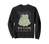 Cozy Frog Gamer Manette de Casque We Game at Dawn Sweatshirt