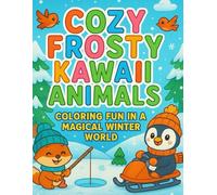 Cozy Frosty Kawaii Animals: Coloring Fun in a Magical Winter World