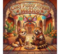 Cozy Fuzzy Hygge Mexico: Bold & Fun Easy Line Art Design Coloring Book | Relaxing Mexican Holiday Cultural Scenes, Cute Animal Travel Adventures | ... Relief, Meditation, & Mindfulness Therapy
