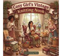 Cozy Girl’s Vintage Knitting Nook: Fun Bold Line Adult Coloring Book | Aesthetic Hobby Scenes, Relaxing Daily Moments, Peaceful Hygge Stitching ... Art Therapy Gift for Seniors, Women & Teens