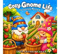 Cozy Gnome Life: Cozy Coloring Book for Adults and Teens with Cute Gnomes, Whimsical Forest Scenes and Relaxing Everyday Moments