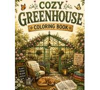 Cozy Greenhouse Coloring Book: Charming Flower Gardens, Botanical Conservatories, Lush Houseplants, and Cottagecore Plant Sanctuaries for Adult Stress Relief and Relaxation