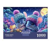 Cozy Hamster Puzzle 1000 Pièces Carton Premium pour Couples, Entraînement De Concentration, Loisir en Intérieur, pour Habitants D’Appartements s 38x26cm/1000pcs