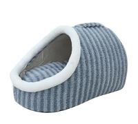 Cozy Hideaway Pet Bed, Dog Bed with Cover Cave, Cat Sleeping Bag for Indoor Cats, Cozy Cocoon Pet Bed for Dogs (Blue, M-7.5Kg(55 * 40 * 30cm))