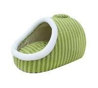 Cozy Hideaway Pet Bed, Dog Bed with Cover Cave, Cat Sleeping Bag for Indoor Cats, Cozy Cocoon Pet Bed for Dogs (Green, M-7.5Kg(55 * 40 * 30cm))
