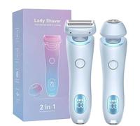 Cozy Home Razor, Cozy Home Electric Shaver for Women, Bikini Trimmer, Electric Shaver and Razor 2-in-1 Body and Facial Epilator, Ipx7 Waterproof, Wet & Dry Use (Blue)