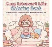 Cozy Introvert Life Coloring Book: Cute & Relaxing Stress Relief Coloring Pages for Quiet Moments, Self-Care, and Staying In