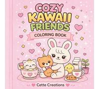 Cozy Kawaii Friends Coloring Book: Cute & Comfy Animal Coloring Pages for Relaxation and Fun
