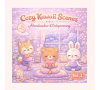 Cozy Kawaii Scenes - Vol. 3: Abendzauber & Entspannung Malbuch mit süßen Tiermotiven