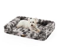 COZY KISS Coussin pour Chien en Similicuir, Lit OrthopéDique pour Grands Chiens, Canapé avec Rembourrage en Mousse à Soutien éLevé Et Housse ImperméAble, AntidéRapant, Doux, Chaud, Lavable, Taille L