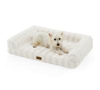 COZY KISS Coussin pour Chien en Similicuir, Lit OrthopéDique pour Grands Chiens, Canapé avec Rembourrage en Mousse à Soutien éLevé Et Housse ImperméAble, AntidéRapant, Doux, Chaud, Lavable, Taille L