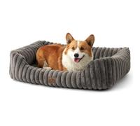 COZY KISS Panier pour Chien, Coussin Orthopédique et Amovible pour Dog, Lit pour Chien avec Doublure Imperméable, Canapé pour Chat Lavable, Ultra Doux, Antidérapant,89 * 64 * 20cm,Gris