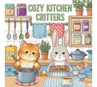Cozy kitchen critters: Cute animals in food industry - Adult coloring book